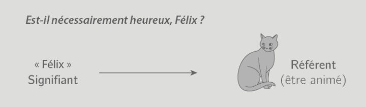 Signe linguistique, nom propre, nom commun Mon cours de français